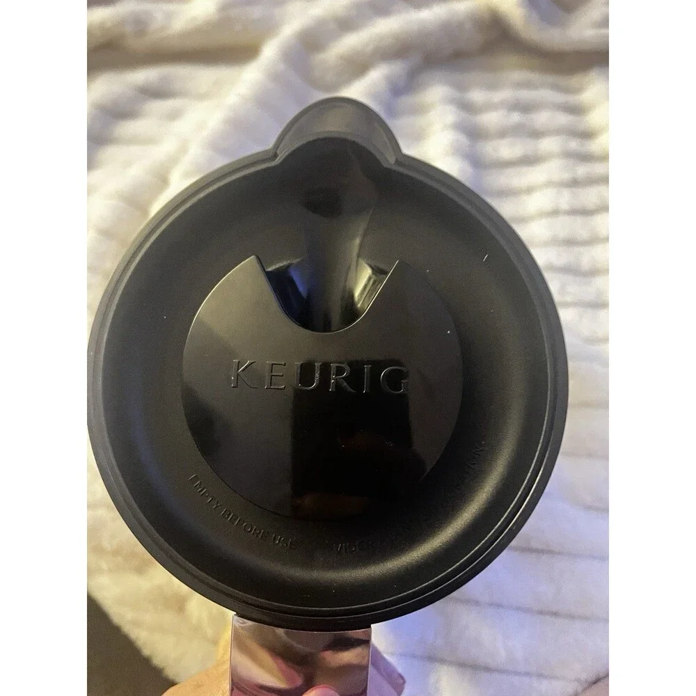 Keurig 2.0 Replacement Carafe Black and Chrome Coffee Pot and Lid 4 Cup